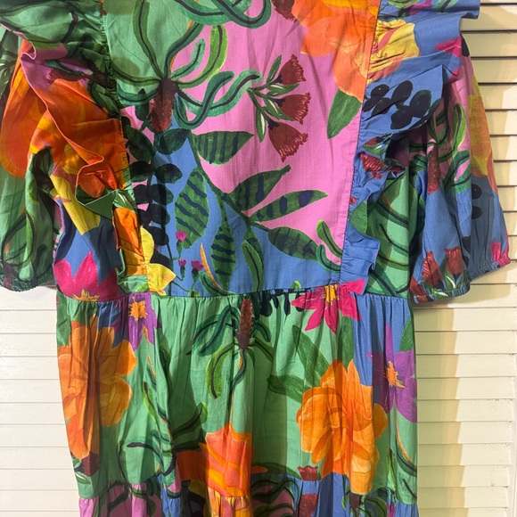 NWT BRITON COURT Agata midi Dress, Floral Size Large and XL. - Picture 10 of 11